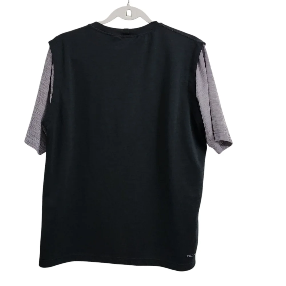 Nike Air Jordan Shirt Mens Medium Black Dri Fit Statement Basketball Top Sports